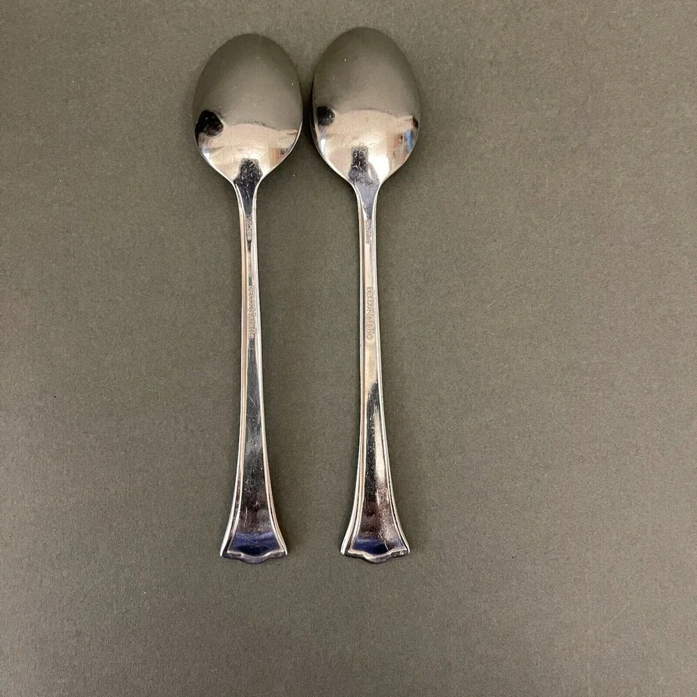Delco Natalie Stainless Steel Spoons Flatware‎ Lot of 2